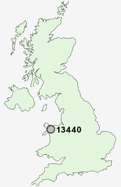 13440 Postcode map