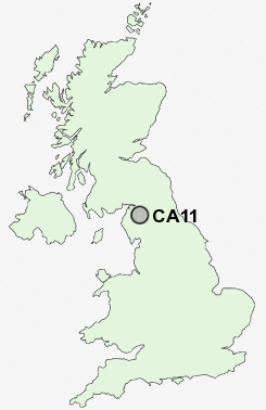 CA11 Postcode map
