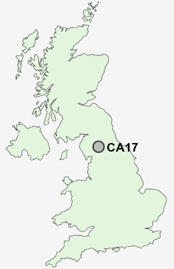 CA17 Postcode map
