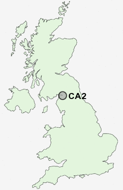CA2 Postcode map