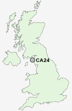 CA24 Postcode map
