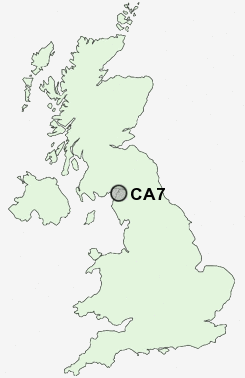 CA7 Postcode map