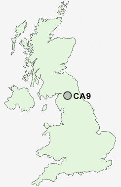 CA9 Postcode map