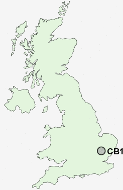 CB10 Postcode map