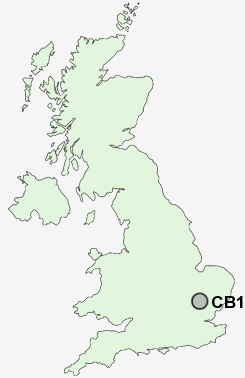 CB11 Postcode map
