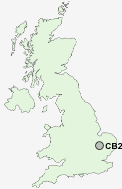 CB25 Postcode map
