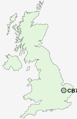 CB7 Postcode map
