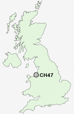 CH47 Postcode map
