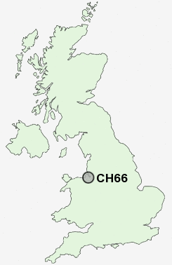 CH66 Postcode map