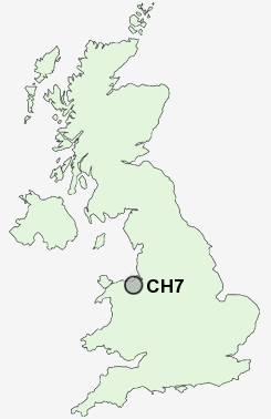 CH7 Postcode map