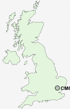 CM6 Postcode map