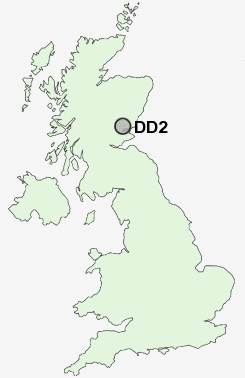 DD2 Postcode map