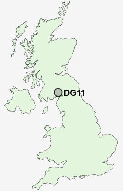 DG11 Postcode map