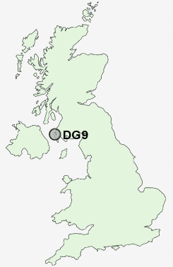 DG9 Postcode map