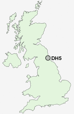 DH5 Postcode map