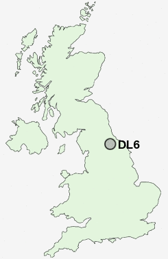 DL6 Postcode map