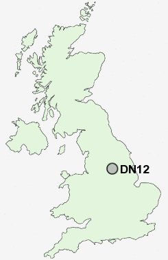 DN12 Postcode map