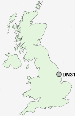 DN31 Postcode map
