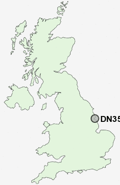 DN35 Postcode map