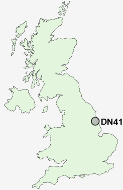 DN41 Postcode map