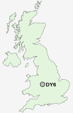DY6 Postcode map