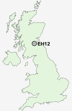 EH12 Postcode map