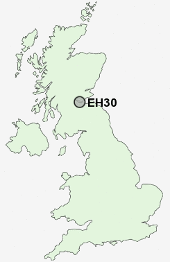 EH30 Postcode map