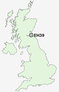 EH39 Postcode map