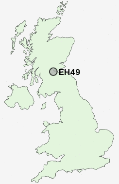 EH49 Postcode map