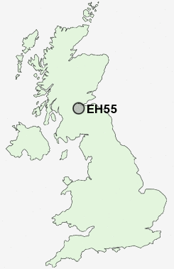 EH55 Postcode map