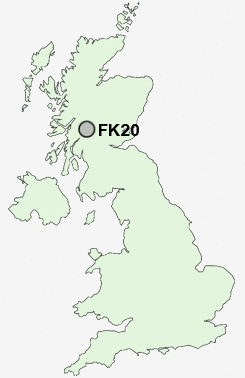 FK20 Postcode map