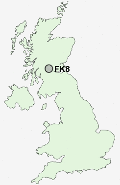 FK8 Postcode map