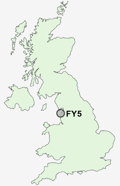 FY5 Postcode map