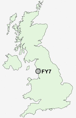 FY7 Postcode map