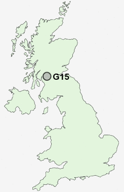 G15 Postcode map