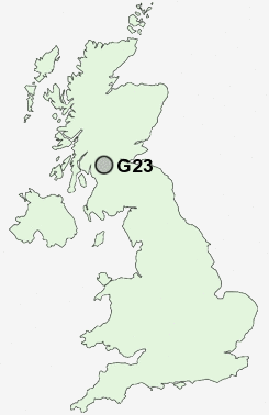 G23 Postcode map