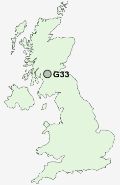 G33 Postcode map