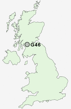 G46 Postcode map