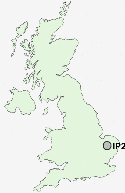 IP24 Postcode map