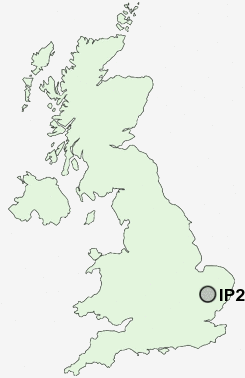 IP29 Postcode map