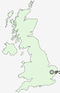 IP30 Postcode map