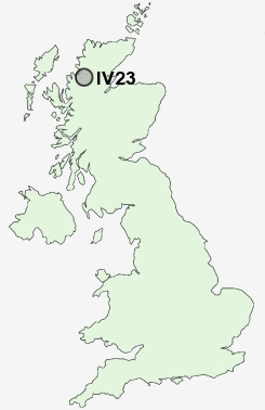 IV23 Postcode map