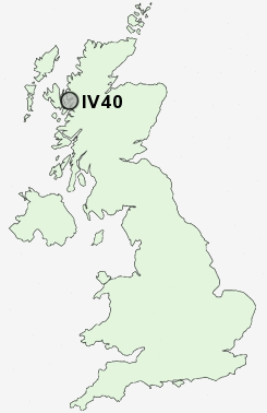 IV40 Postcode map