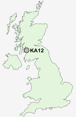 KA12 Postcode map