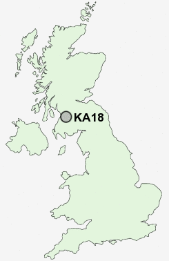 KA18 Postcode map