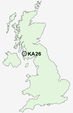 KA26 Postcode map