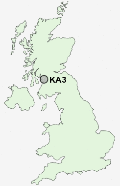 KA3 Postcode map
