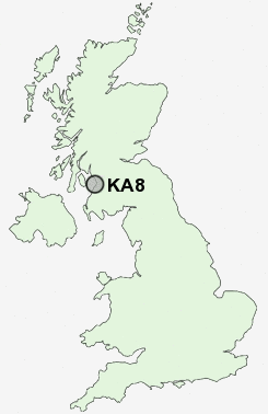 KA8 Postcode map