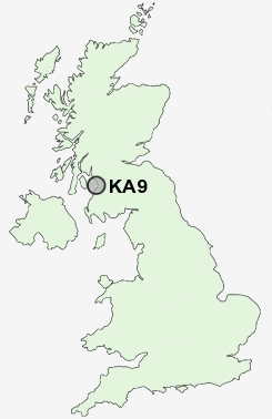 KA9 Postcode map