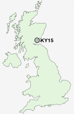 KY15 Postcode map